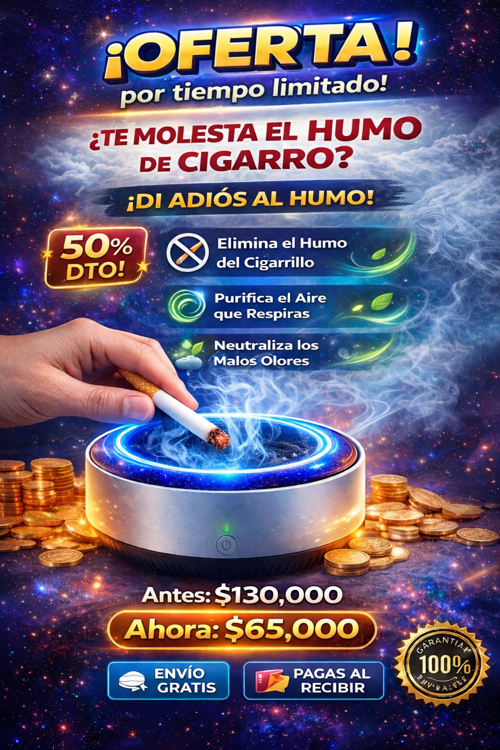 CENICERO - PURIFICADOR DE AIRE