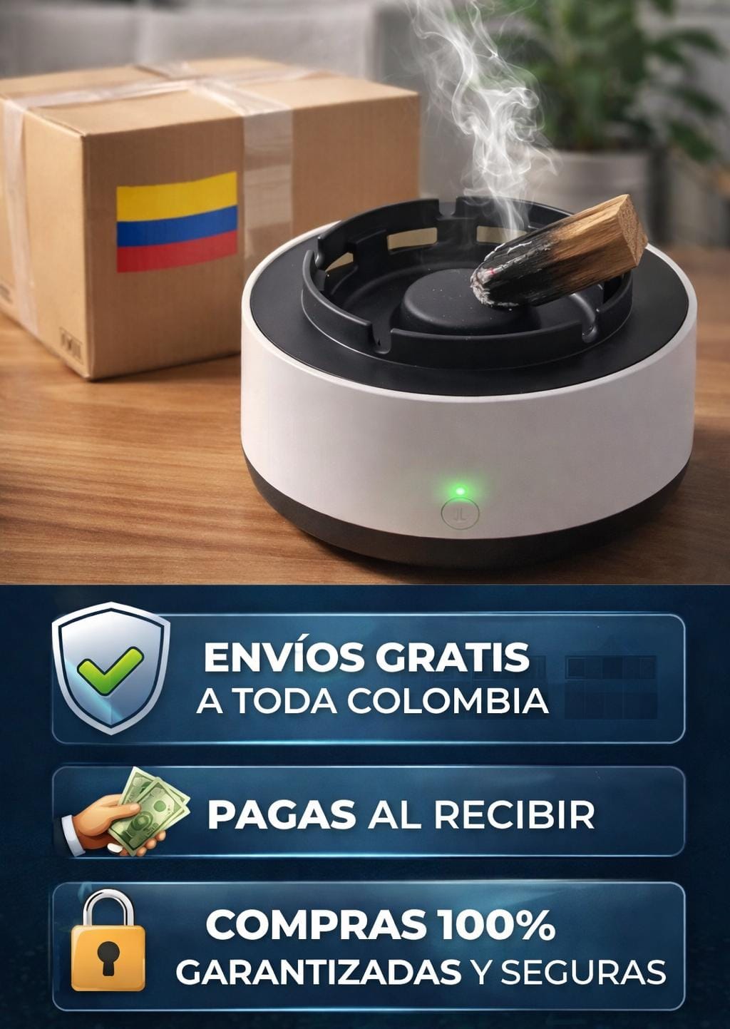 CENICERO - PURIFICADOR DE AIRE